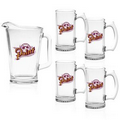 Glass Pitcher & Mug Set